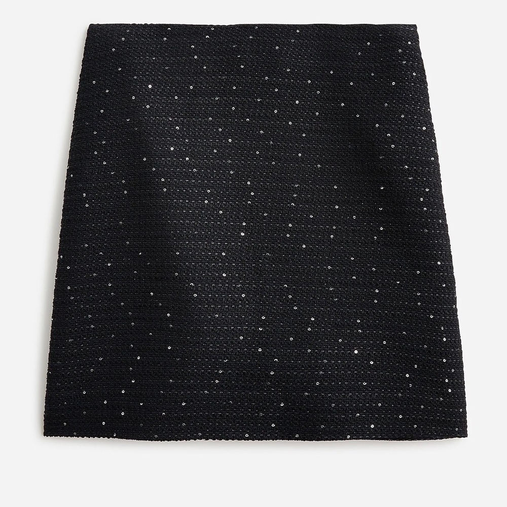 J.Crew Natasha mini skirt in sequin tweed BP604